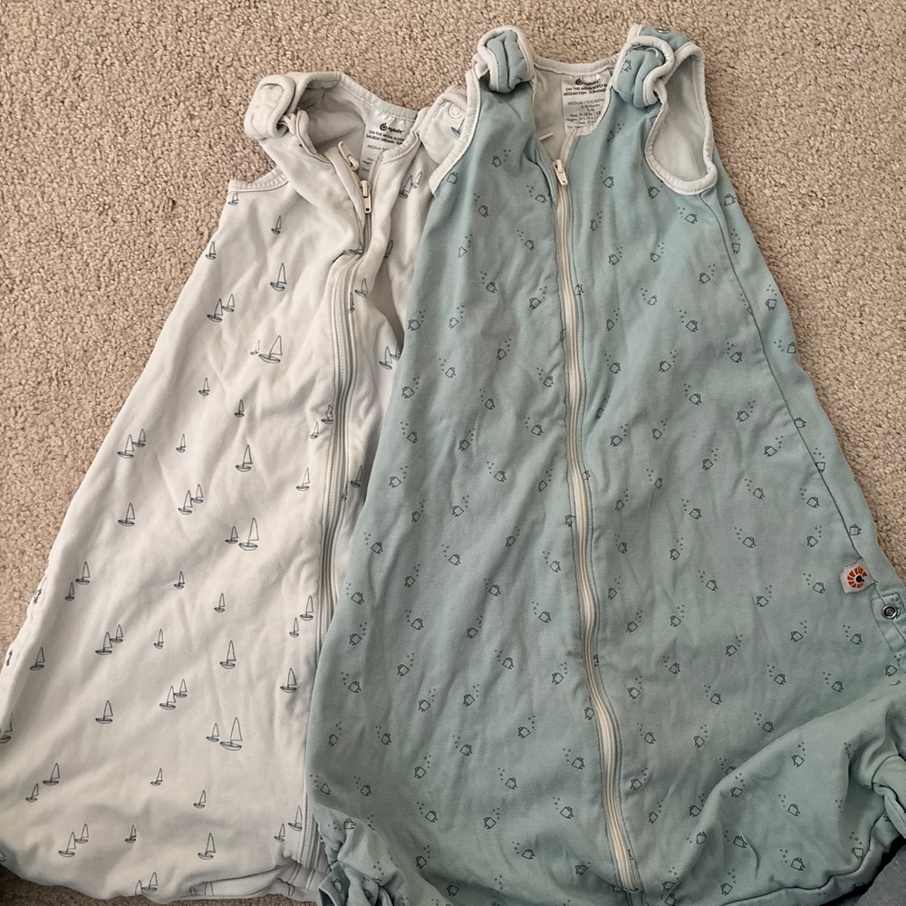 Ergobaby Blue and White Sleep Sacks
